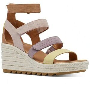 Sorel Cameron Multicolor Espadrille Wedge Sandal’s Women’s Size 7